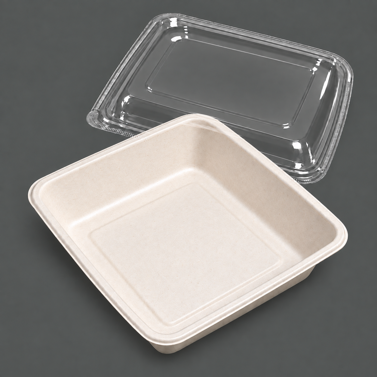 Bagasse Square Tray 1000ml